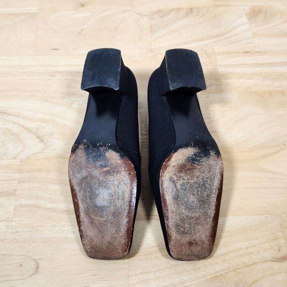 Stuart Weitzman Mary Jane Block Heel Shoes Women's Sz 6.5 Square Toe Classic - Picture 9 of 9